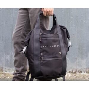 Marc Jacobs Men's Black Nylon Backpack Tote